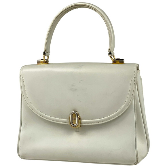 Gucci GG Handbag Leather White - Picture 1 of 7